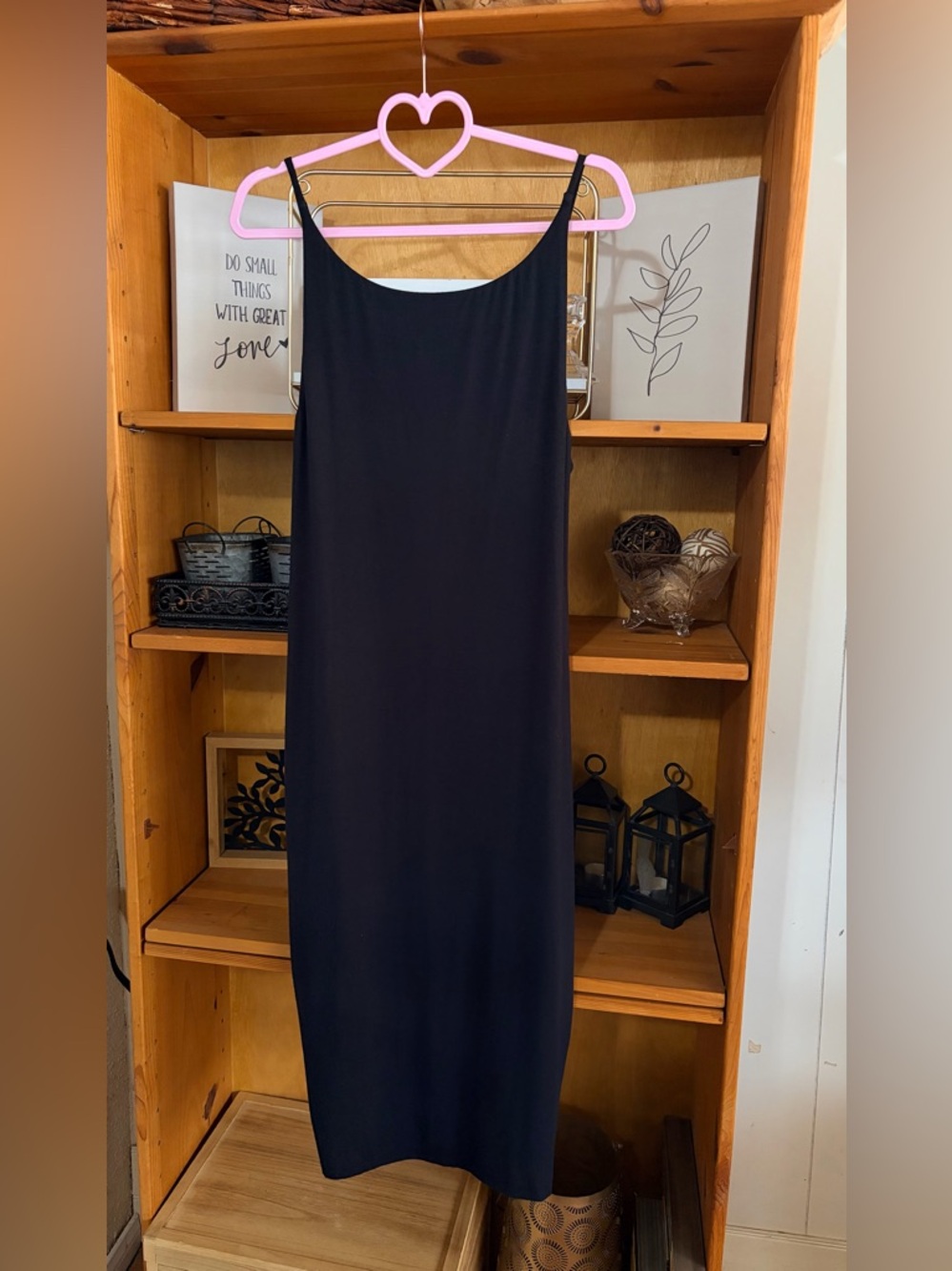 J.crew FormKnit Spaghetti Strap 90s Midi Dress Size M Double Layered NWT - Picture 4 of 12